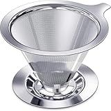Coador Filtro De Café Reutilizável Em Aço Inox- Coador Permanente N-102 Com Base