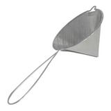 Coador Funil Alumínio 15x13cm Para Coar Leite Chá E Óleo
