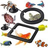 Cobee Anel De Alimentação De Peixes 2 Peças Alimentador De Peixes De Aquário Alimentador De Alimentos Círculo Acessórios Para Aquário Guppy Bettas Goldfish Turtle Preto 