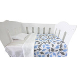 Coberdrom De Berço Sherpa Dupla Face 90x80 Cor Gota Azul