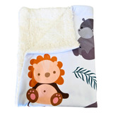 Coberta Cobertor Quarto Bebe Grossa Quentinha Savana Leao