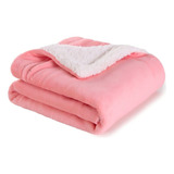Cobertor Bebê Manta Infantil Dupla Quentinha Menino Menina Cor Manta Sherpa Menina