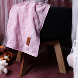 Cobertor Bebe Manta Tricô Berço Cor Menina Menino Disponível