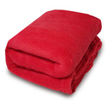 Cobertor Bebe Soft Microfibra Enxoval Manta Anti alérgico Cor Vermelho
