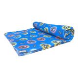 Cobertor Cachorro Manta Pet Gato Soft 100x70 Lavável Cor Azul