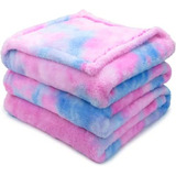 Cobertor De Lã Azul Rosa Cobertor