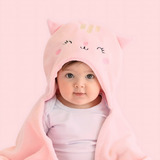 Cobertor De Lã Pelúcia Para Bebe Menina Infantil Rosa Suave