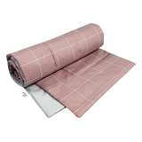 Cobertor Edredom Para Pet Cachorro Gato Grid Rose E Prata