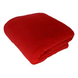 Cobertor Hazime Enxovais Microfibra Solteiro Cor Vermelho De 220cm X 140cm