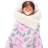 Cobertor Infantil Manta Sherpa Bebê Algodão