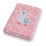 Cobertor Macio Infantil Bebê Lhama Rosa Desenho 3d Loani