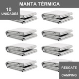Cobertor Manta Térmica Aluminizado Isolante Resgate 10 Und