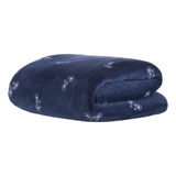 Cobertor Manta Vintage Toque Seda Estampado Queen 220x240cm Cor Azul escuro Desenho Do Tecido Bikes