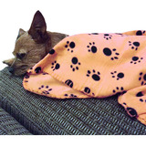 Cobertor Para Cães 2 Mantas Pet P Gato Microfibra 100x70cm