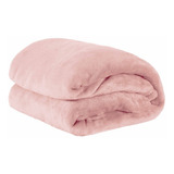 Cobertor Paulo Cezar Enxovais Fleece Casal Rosa Liso