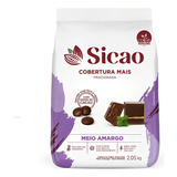 Cobertura Fracionada Sabor Chocolate Meio Amargo Sicao Mais 2 05 Kg Gotas