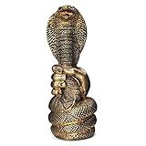 Cobra Serpente Egito Invencibilidade Proteção Mãos De Resina Dourado