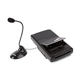 Coby CVR42 Reprodutor De Cassete Portátil E Gravador De Fita Cassete Com Microfone Integrado Alça Integrada E Gravação De Um Toque Com Parada Automática Microfone 