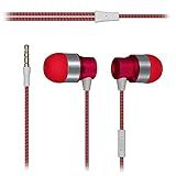 Coby Fones De Ouvido CV E200RD Jammerz Metal Estéreo CVE200 Vermelho
