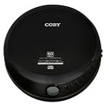 Coby Leitor De Cd Portátil Com Fones De Ouvido Estéreo- Rádio Fm- Compatibilidade Com Mp3- Display Lcd Discman Portátil - Anti-Salto De 60 Segundos- À Prova De Choque - Alimentado Por 2 Pilhas Aa Ou M