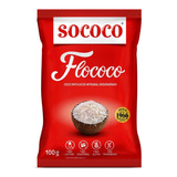 Coco Ralado Desidratado Em Flocos Sococo Flococo Pacote 100g