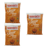 Coco Ralado Queimado Sweet Floco Kit Com 3 Unidades De 100g