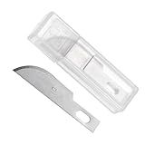 CoCud Lâminas Hobby Craft 10 Lâmina De Corte De Substituição De Aço Manganês Conjunto De Lâminas De Faca Hobby Com Estojo De Armazenamento Aplicações Para Arte Scrapbooking DIY 40 Peças