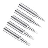 CoCud Pontas De Ferro De Solda 4 X 41 Mm 0 8 D 1 2 D 1 6 D 2 4 D 3 2D Pontas De Solda De Substituição De Pistola De Solda Fina Aplicações Para Estação De Solda De Ferros De Solda 5