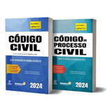 Código Civil Código De Processo Civil 2024 Lei Seca Direito Português Editora Direito Brochura Médio 10 5 Pt Com Índice 2 Livros 