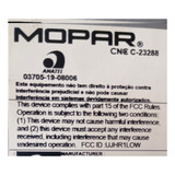 Código Code Senha Rádio Mopar Mitsubishi Fiat Toro Renegade