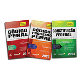 Código Penal Constituição Federal Código De Processo Penal 2024 Legislação Seca Autor Atualizada Editora Direito 8 Edição 