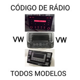 Código Safe Desbloqueio De Rádio Vw