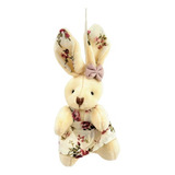 Coelha Floral Mini Pendente 15x6x6cm Enfeite De Páscoa
