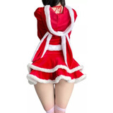 Coelhinha Sexy Feminina Vestida Natal Xale Orelhas Coelho