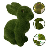 Coelho Páscoa Decorativo De Grama Realista Artificial 24cm