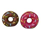 Cofre Cofrinho De Cerâmica Donuts Decorativos Kit 2 Unidades