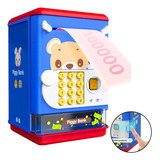 Cofre Digital Eletronico Cofrinho Senha Puxa Automático