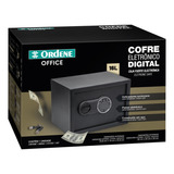 Cofre Em Aço Eletronico Digital 16litros Ordene Cor Preto