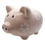 Cofre Porquinho Grande Decoração Em Porcelana