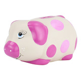 Cofre Porquinho Médio Moedas 100 Cerâmica Cor Rosa