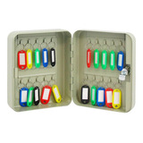 Cofre Porta Chaves Claviculário Até 20 Chaves Armário Metal