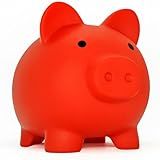 Cofrinho Fofo Para Sbrvaniy Pig Money Bank Cofre Para Meninos E Meninas My First Unbreakable Money Bank Tamanho Grande Decoração Poupança Vermelho Natal 