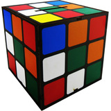 Cofrinho Porta Moedas Cofre Cubo Decoração Cubo Mágico Mdf