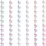 COGCHARGER 60 Peças De Pingentes De Pato De Resina Luminosa Que Brilham No Escuro Mini Pingentes De Animais Fofos Para Pulseiras Colar Brincos Joias Acessórios De Ornamento Faça Você Mesmo Aço