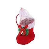 COHEALI Natal Papai Noel Saco De Bota De Doces Sapatos Vermelhos Presente Meia Lanches Porta Caneta Recipiente De Lápis Decorações Para Casa Enfeites De Árvore De Natal Pingentes