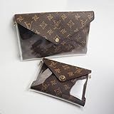 COICOIC Kit De Conversão Transversal Kirigami Pochette- Bolsa Transparente De Plástico Para Envelope LV Clutch Bolsa Grande E Média -bolsa Grande - Bolsa Média Transparente-
