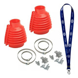 Coifa Cambio Silicone Empi Fusca Kombi Vermelha par 
