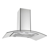 Coifa De Ilha Com Vidro Curvo 90cm Safanelli 110v E 220v