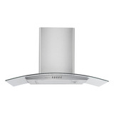 Coifa De Parede 90 Cm Inox E Vidro Curvo Residencial Cozinha Depurador 220v Agratto Cpv90 02