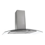 Coifa De Parede 90cm Vidro Curvo Duto Slim Nardelli Inox